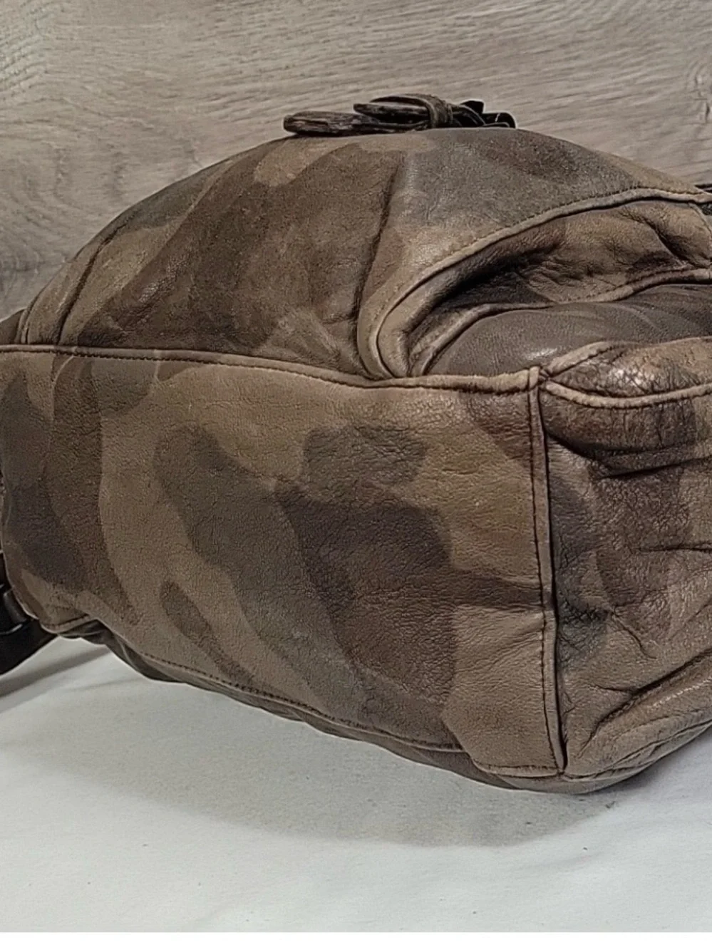 Free People Venera Distressed Leather Bag  Made by Christiansen.